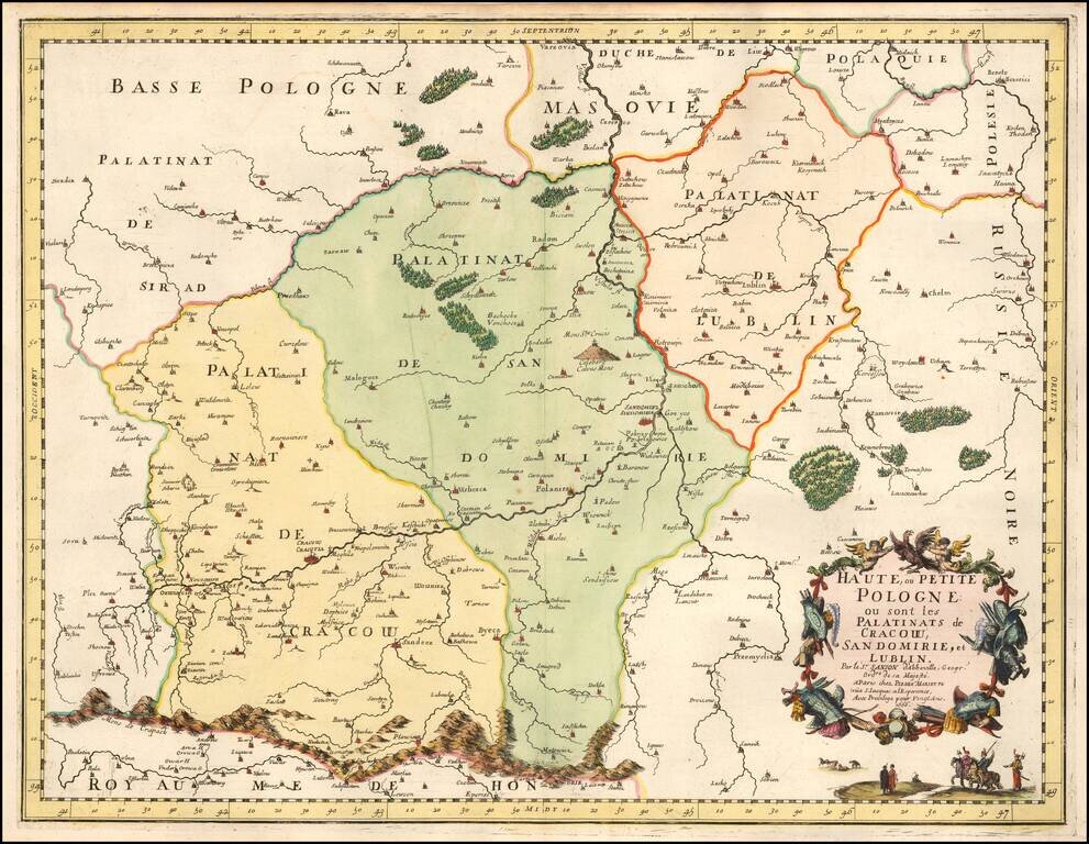 Haute, ou Petite Pologne; ou sont les Palatinats de Cracow, Sandomirie, et Lublin . . . 1666