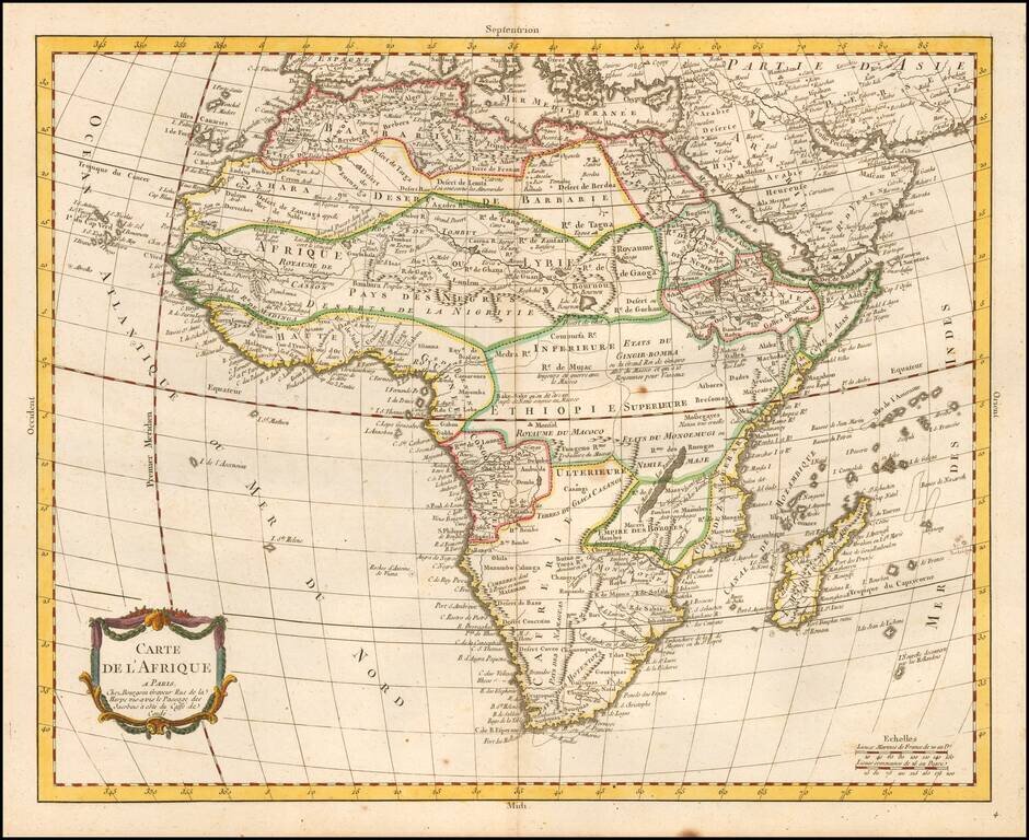 Carte L'Afrique . . .