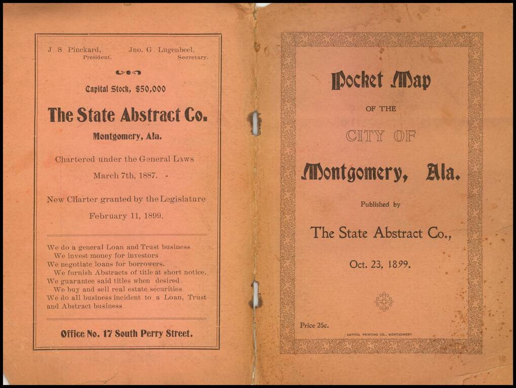 City of Montgomery Alabama 1899