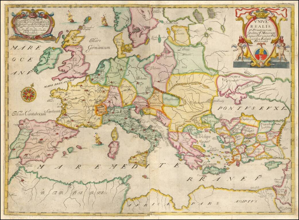 Universalis 46 Provinciarum Ordinis ff Minorum Capucinorum per Universam Europa Delineatio