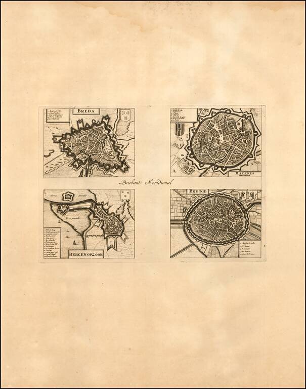 Le Duche De Brabant qui comprend les quartiers de Louvain.  Brusselles, Anvers, et Bosleduc.