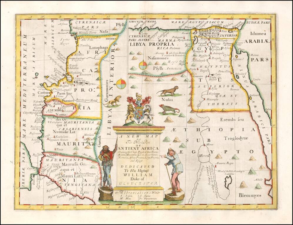 A New Map of the North Part of Antient Africa Shewing the Chief People, Cities, Towns, Rivers, Mountains &c . . . Dedicated to his Highness William Duke of Glocester