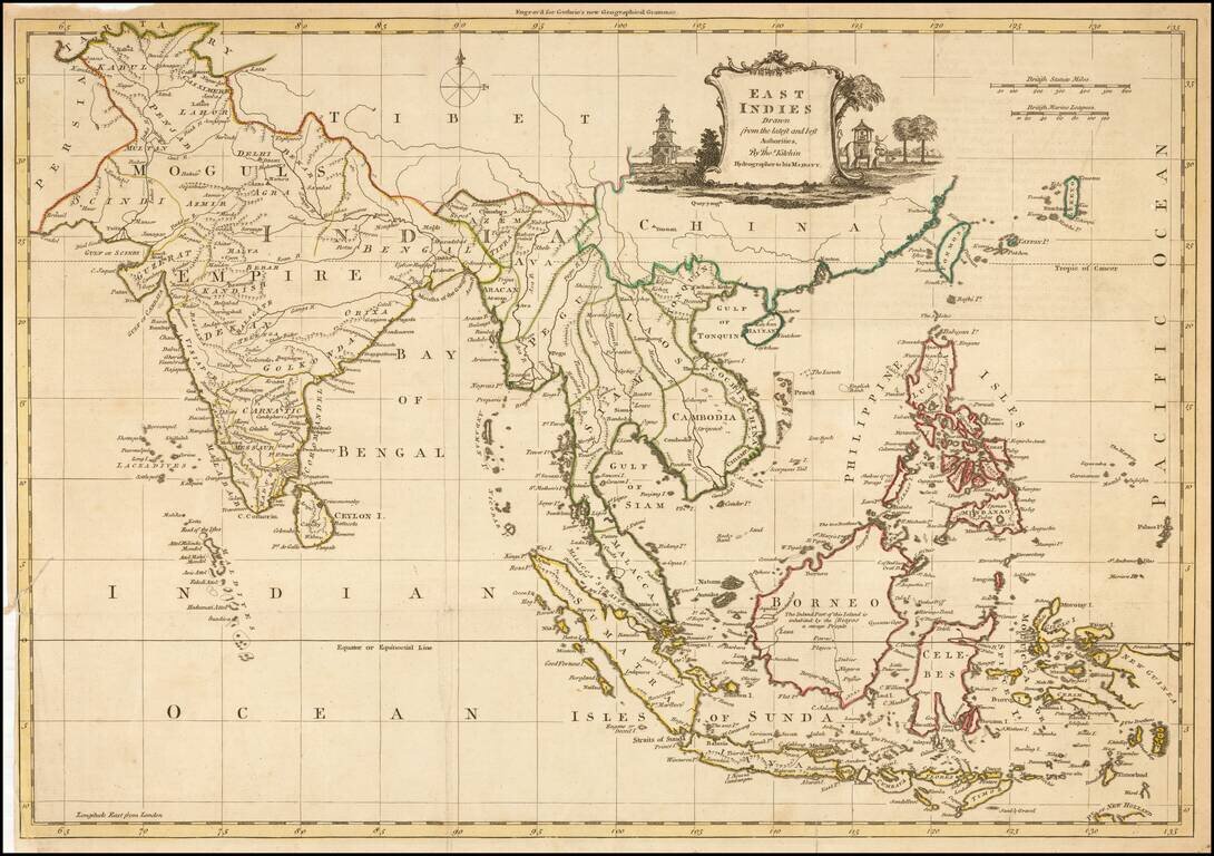 East Indies Drawn from the latest and best Authorities, By Thos Kitchin Hydrographer to his Majesty