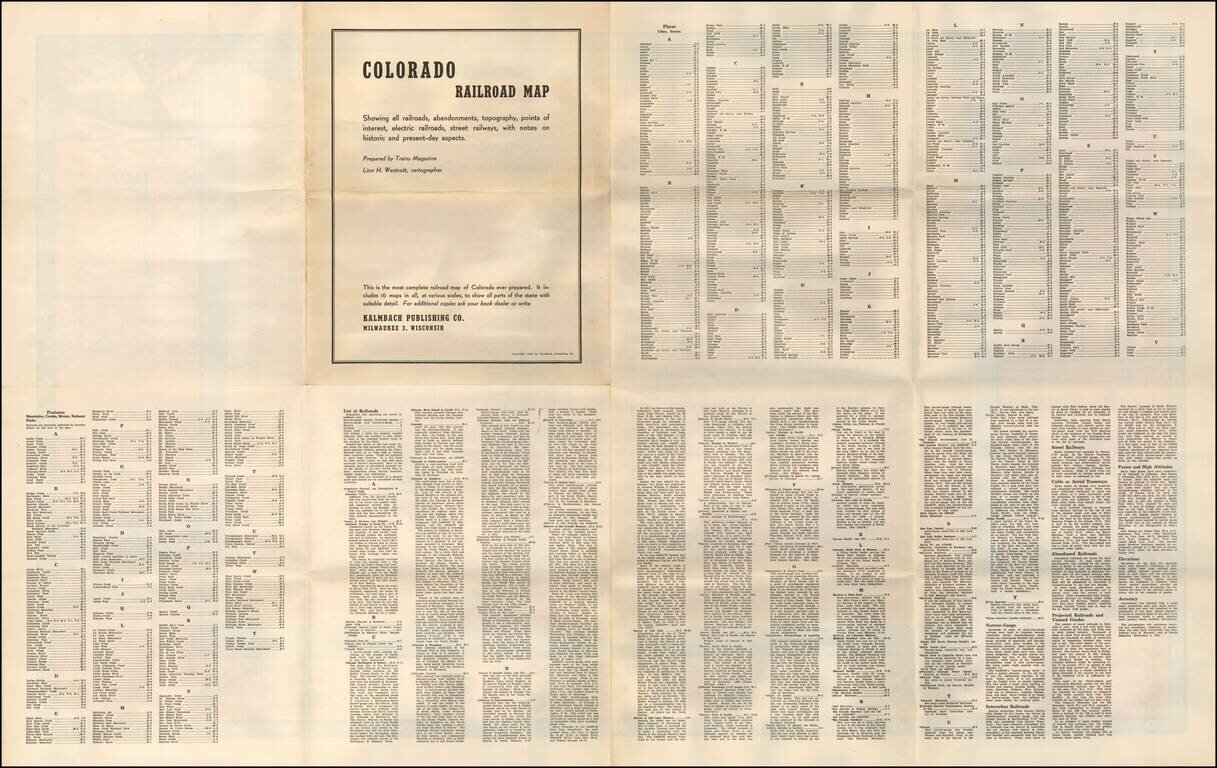 Colorado Railroads . . .