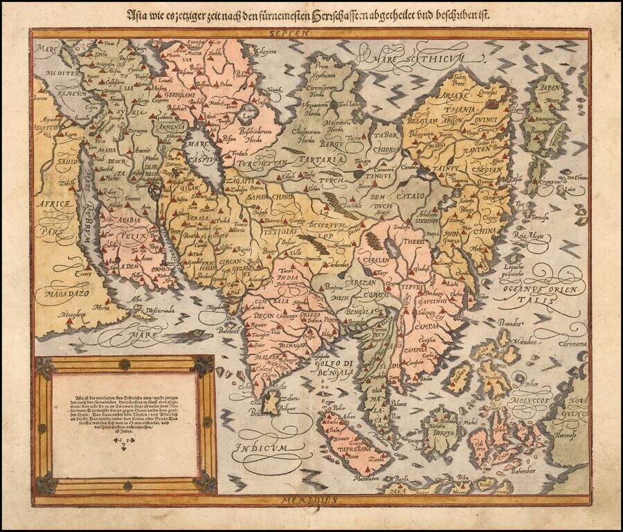 Asia wie es Jetziger Zeit nach den Furnemesten Herrschafften Abgetheilet und Beschriben ist