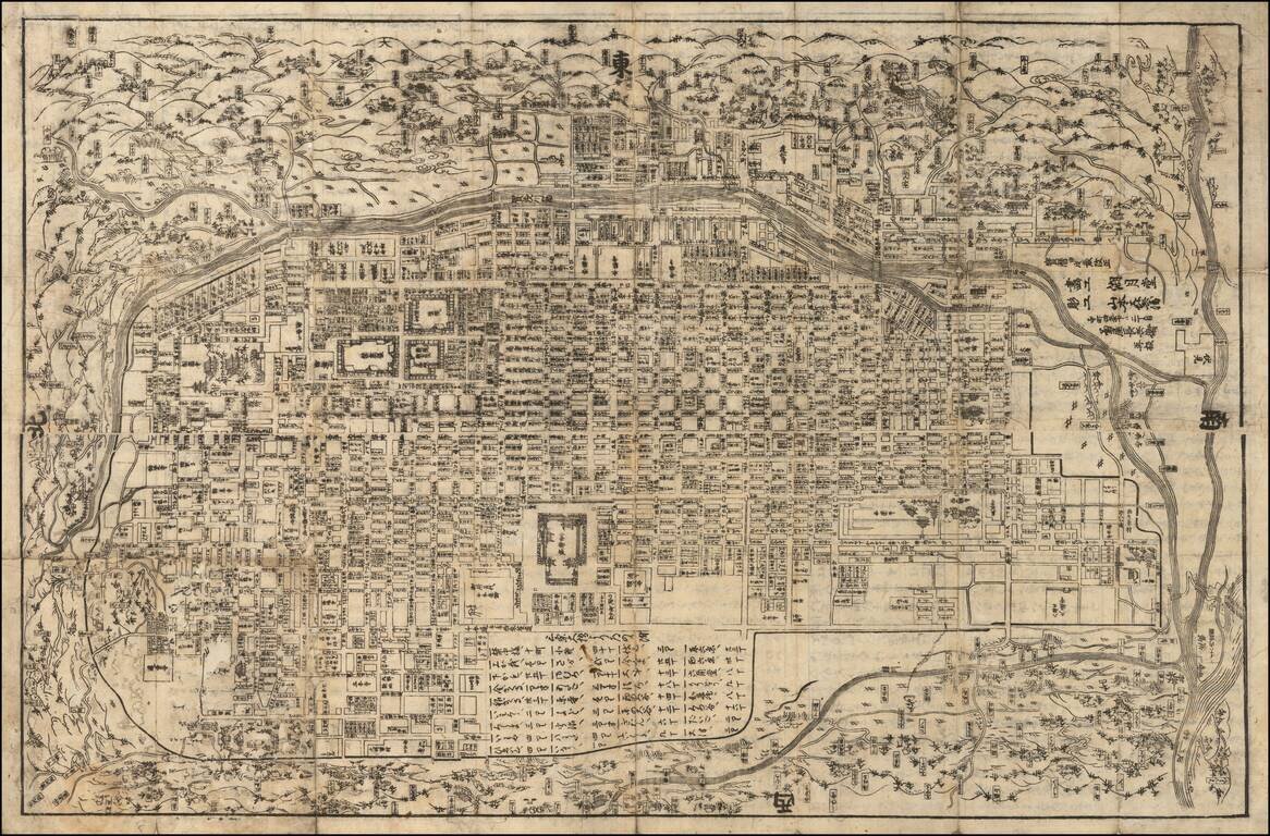 Taisei Kyō Saiken Ezu [Detailed and illustrated map of Kyoto]