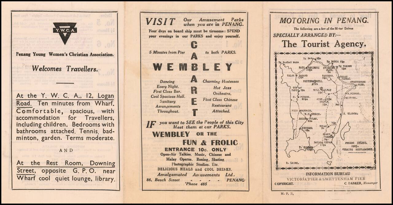 Motoring In Penang  / Penang Island 1925.  Straits Settlement
