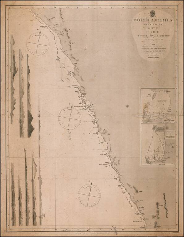 Sheet XV Peru Begueta Bay to R. Chicama By  Point By Captn. Robert Fitz Roy R.N.  The Officers of H.M.S.  Beagle 1836