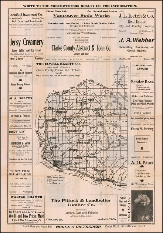 [Map of Clarke County Washington]