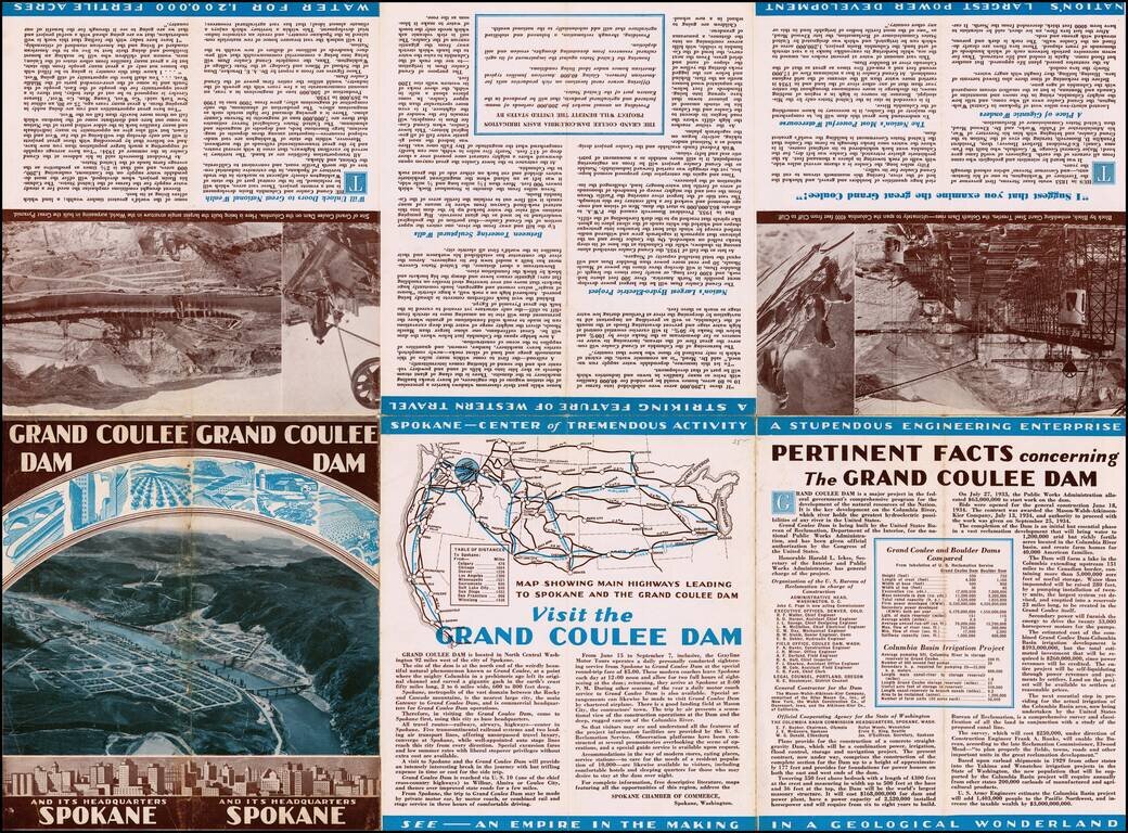 Panoramic Perspective of the Spokane Region including the Geological and Scenic Wonderland Embracing the Columbia Basin Irrigation Project and Grand Coulee Dam