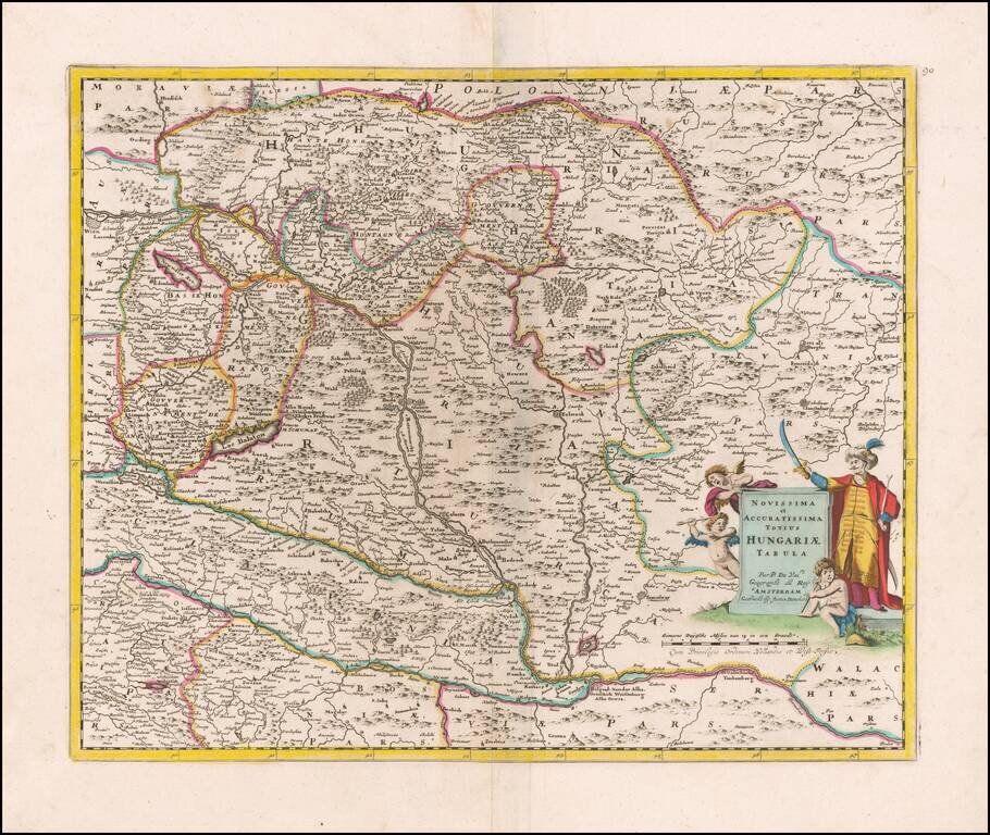 Novissima et Accuratissima Totius Hungariae Tabula Par P. Du Val . . . .
