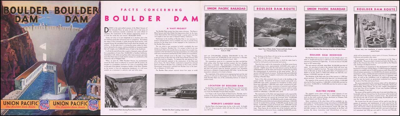 (Boulder Dam / Las Vegas)  Panoramic Perspective of the Area Adjacent to Boulder Dam As It Will Appear When Lake is Filled . . .