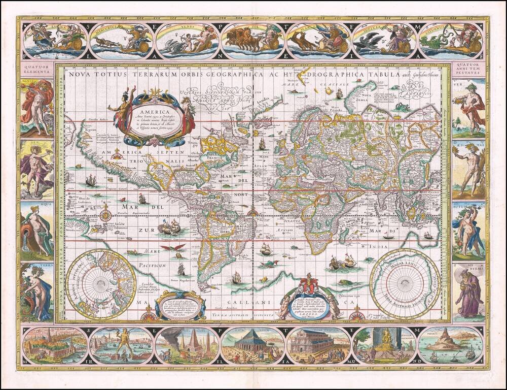 Nova Totius Terrarum Orbis Geographica ac Hydrographica Tabula Auctore Joanne Blaeu