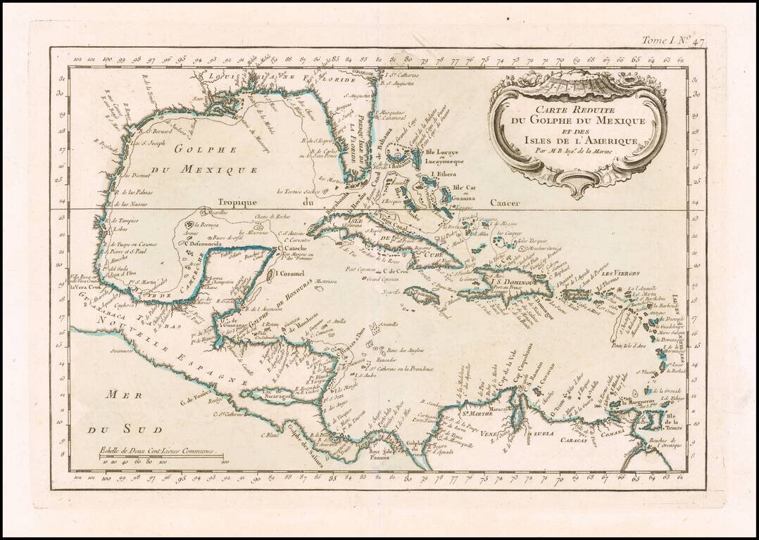 Carte Reduite du Golphe du Mexique et des Isles de l'Amerique . . .