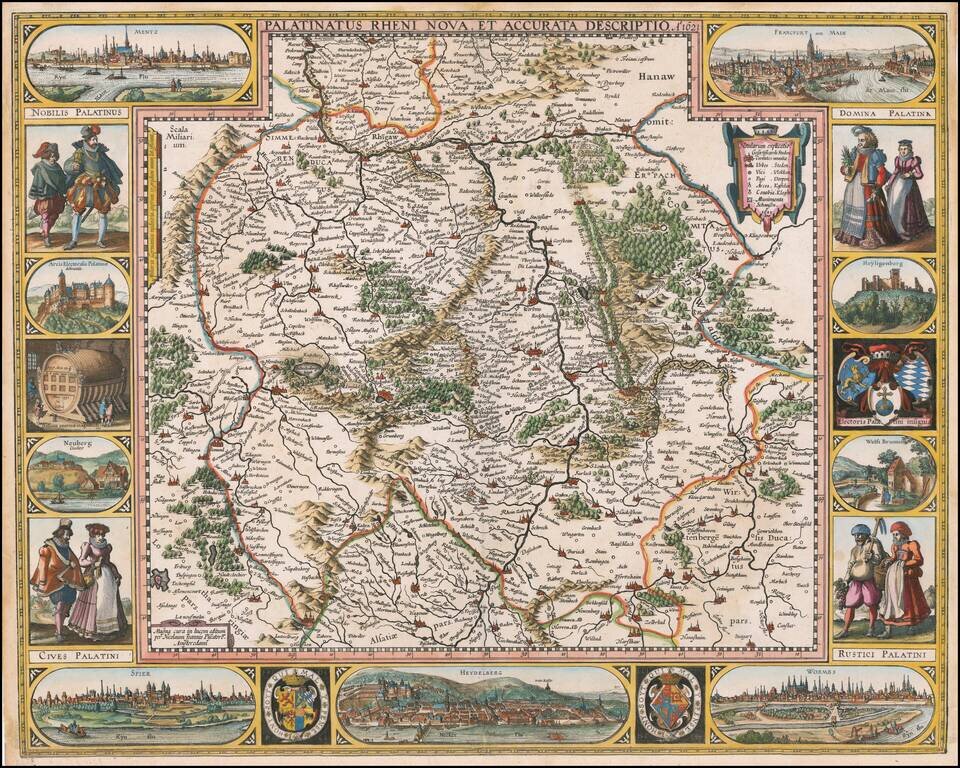 Palatinatus Rheni Nova et Accurata Descriptio Ao. 1626