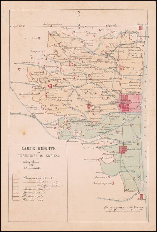 Carte Reduite du Territoire de Karikal