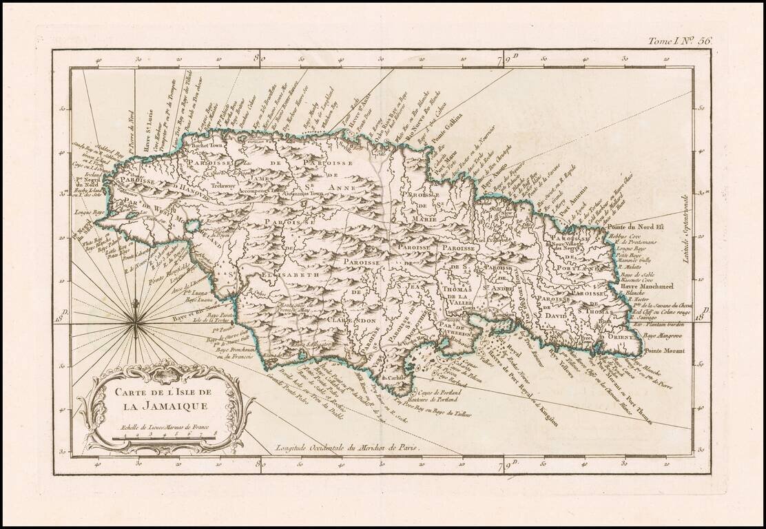 Carte De L'Isle De La Jamaique