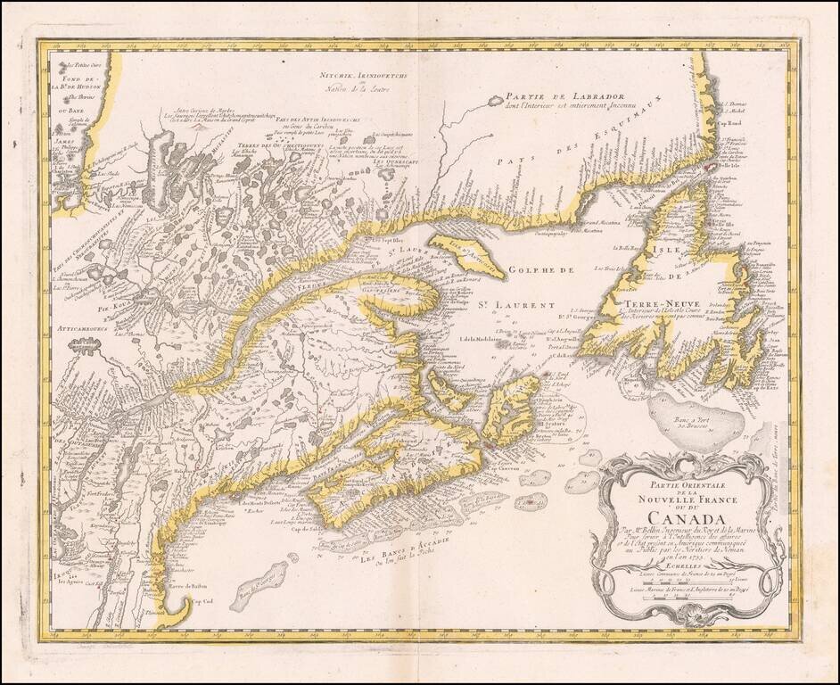 Partie Orientale de la Nouvelle France Ou Du Canada . . . 1755