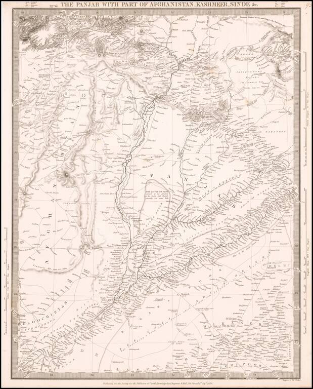 The Panjab, with part of Afghanistan, Kashmeer, Sinde, &c.