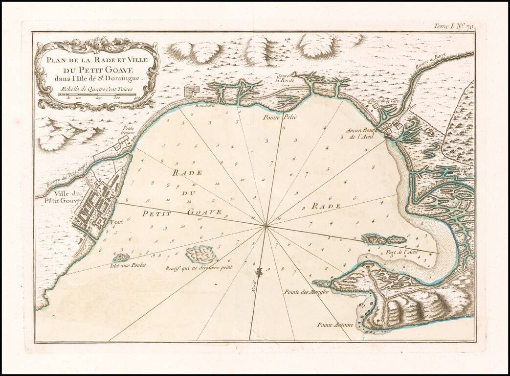[Petit Goave]  Plan de la Rade et Ville du Petit Goave dans L'Isle S. Domingue