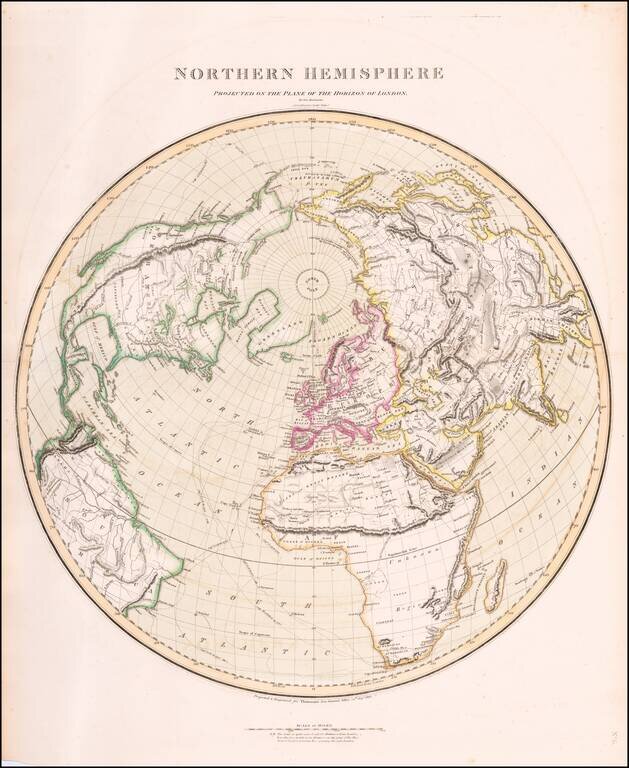 Northern Hemisphere Projected On The Plan of The Horizon of London By Geo. Buchanan