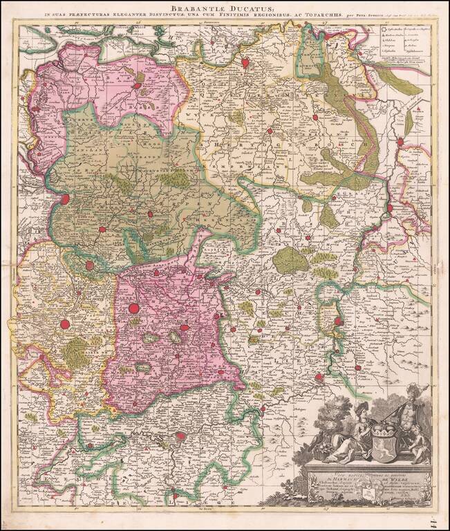 Brabantiae Ducatus; in suas praefecturas eleganter Distinctus, una cum Finitims regionibus, ac Toparchiis