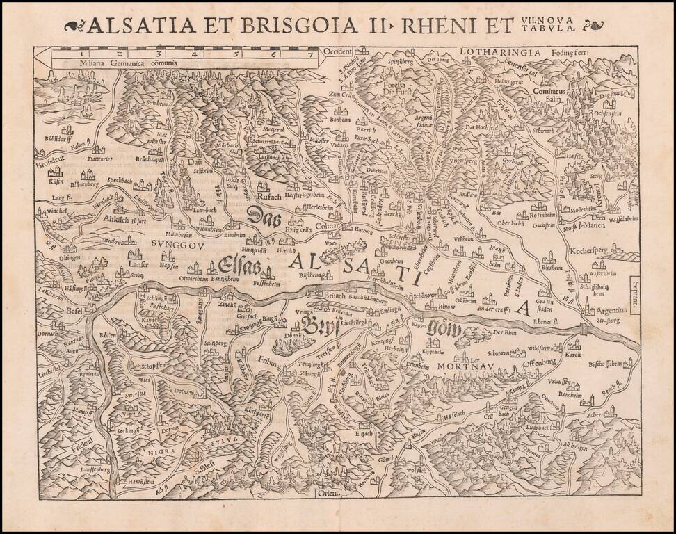 Alsatia et Brisgoia II Rheni Et VII Nova Tabula