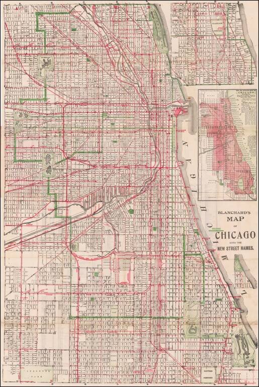 Blanchard's Map of Chicago