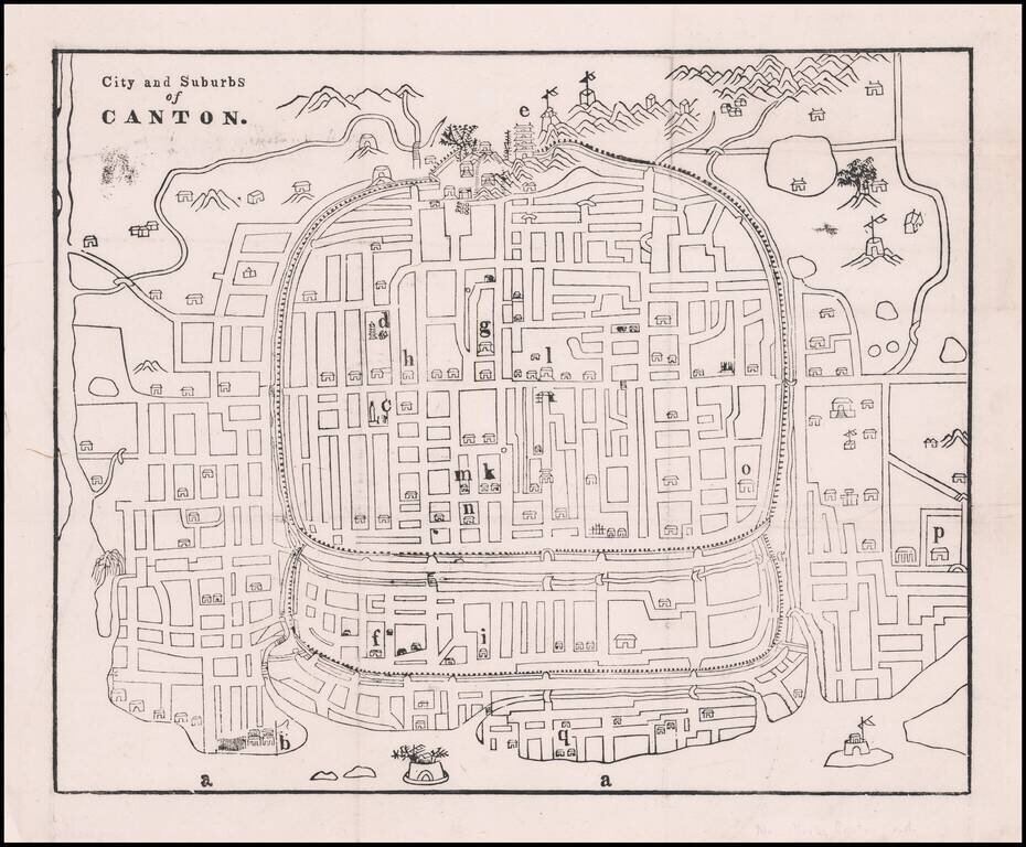 (Guangzhou)  City and Suburbs of Canton.