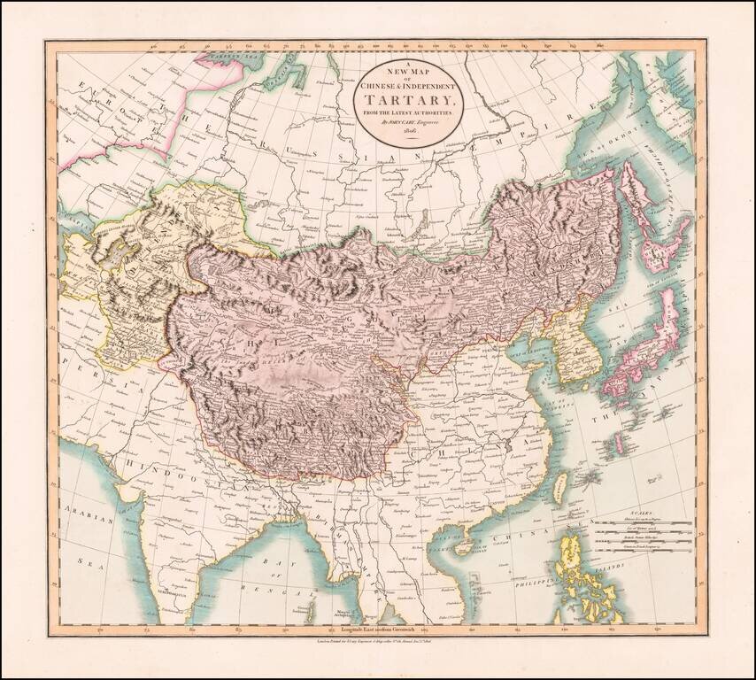 A New Map of Chinese & Independent Tartary, From The Latest Authorities . . . 1806