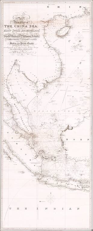 A New Chart of the China Sea, and East India Archipelago, Comprehending the Sunda Molucca & Phillippine Islands in which are exhibited the Various Straits and Passages to Canton, and between the Indian and Pacific Oceans. . . 1821.  Additions to 1826.