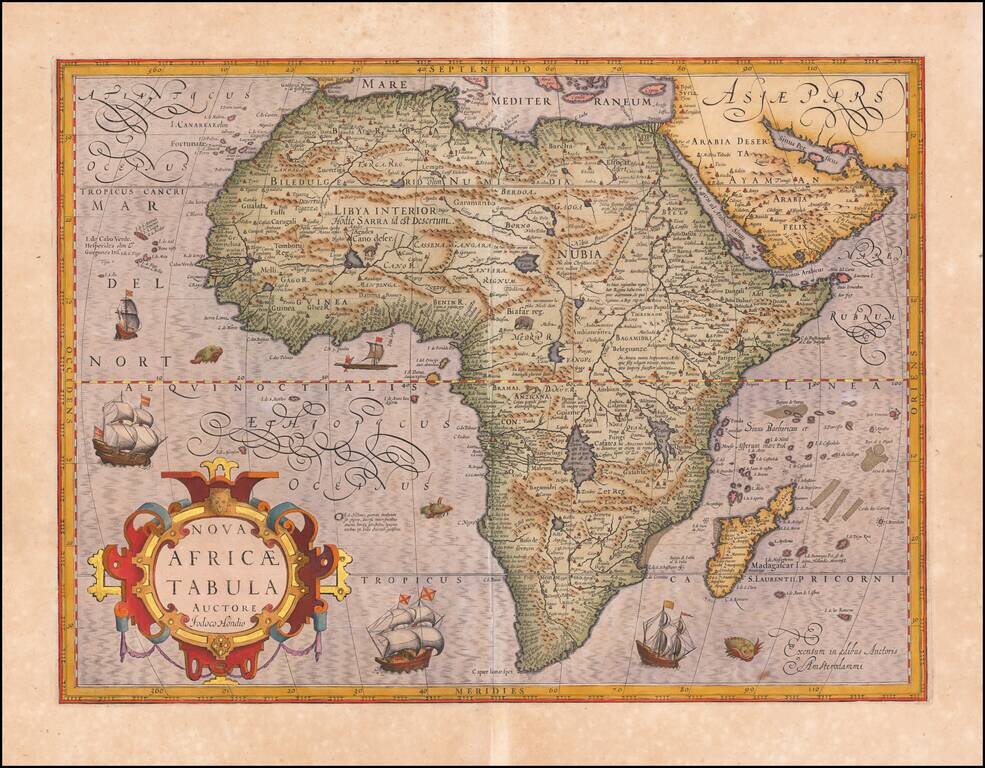 Nova Africae Tabula Auctore Jodoco Hondio