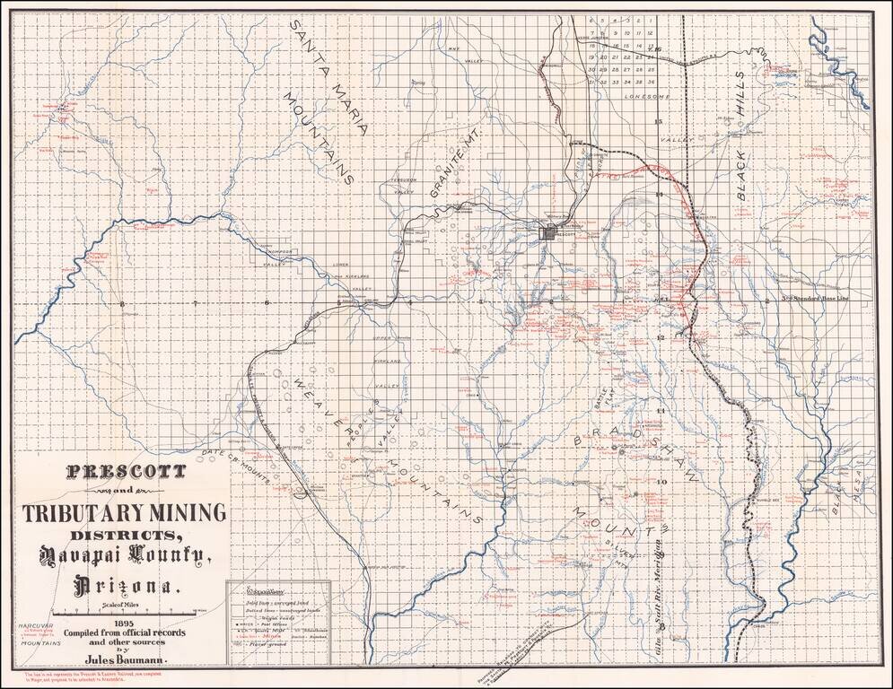 Prescott and Tributary Mining Districts, Yavapai County, Arizona.  1895