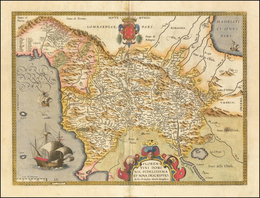 Florentini Dominii, Fidelissima et Nova Descriptio Auctore D. Stephano Monacho Montisoliveti