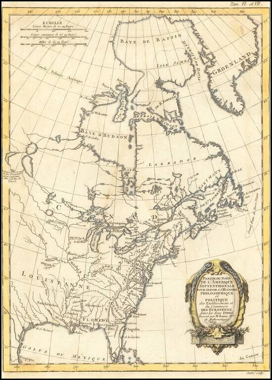 Partie Du Nord De L'Amerique Septentrional Pour Servir A L'Histoire Philosophique et Politique . . .