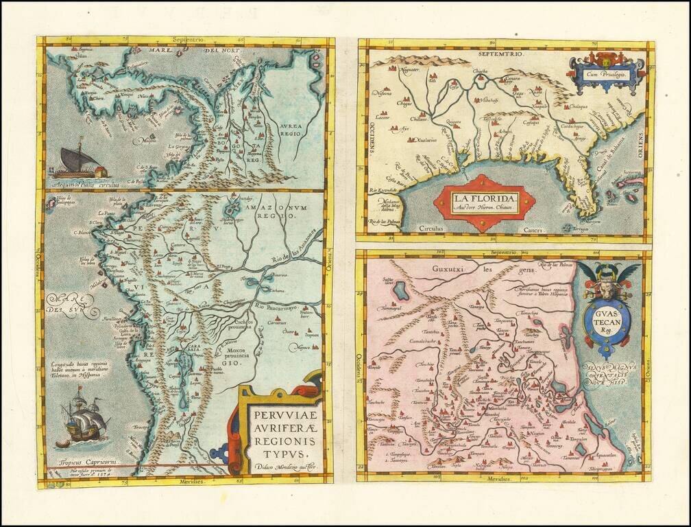 La Florida [with] Guastecan [with] Peruviae Auriferae Regionis Typus