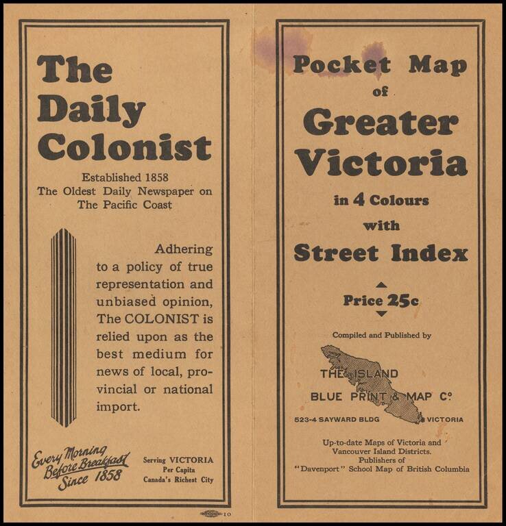 Commercial Map of Greater Victoria