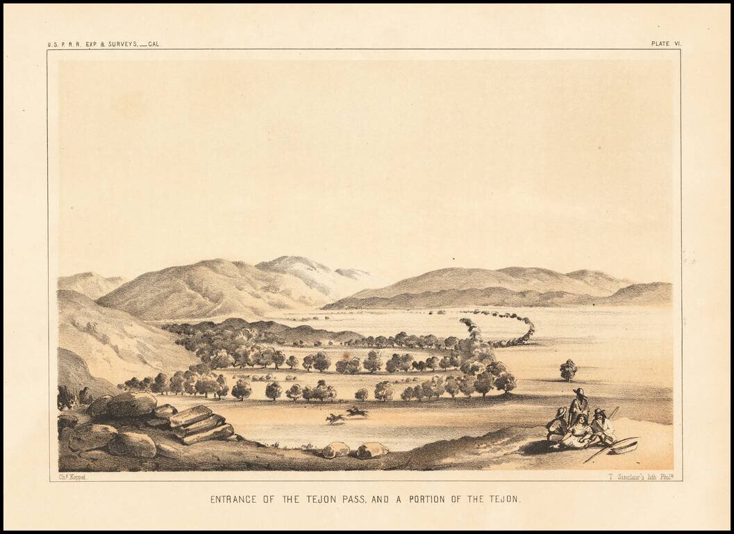 Entrance of the Tejon Pass and A Portion of Tejon