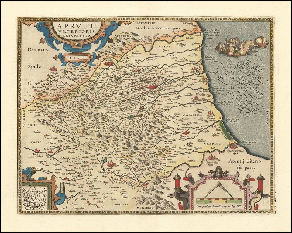 Aprutii Ulterioris Descriptio.   1590.