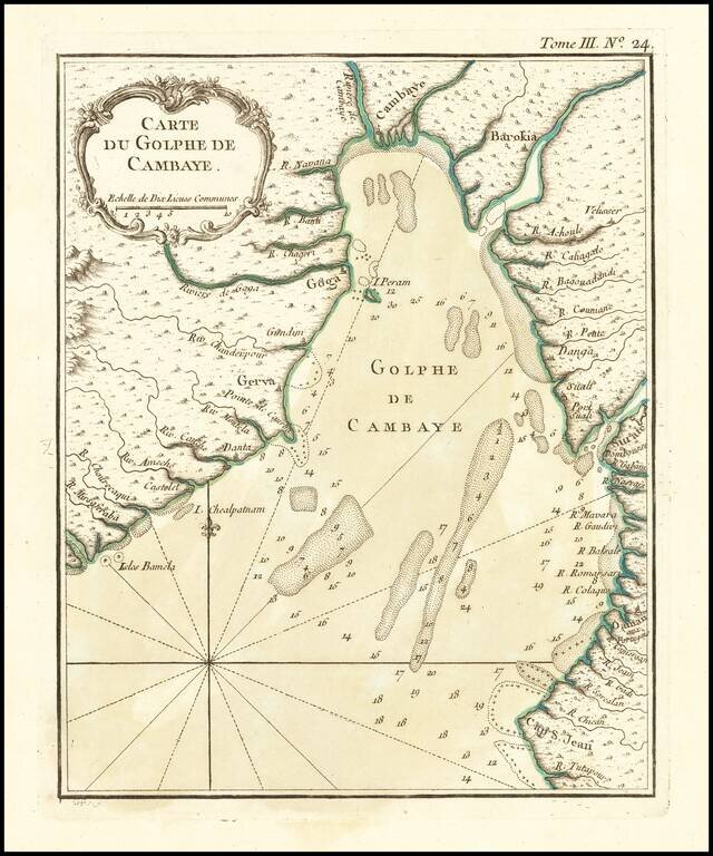Carte du Golphe de Cambaye