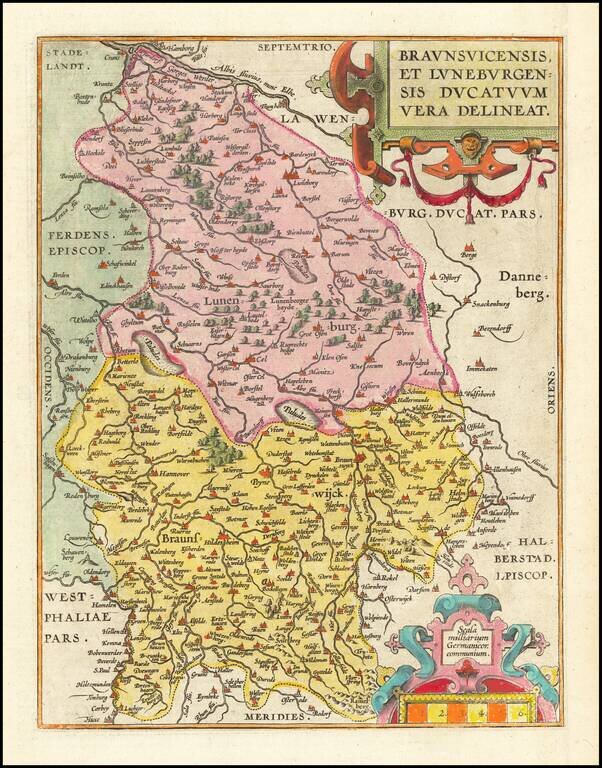 Braunsviceensis et Luneburgensis Ducatuum Vera Delineat.