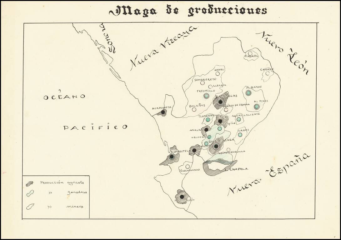 {Central Mexico] Mapa de producciones