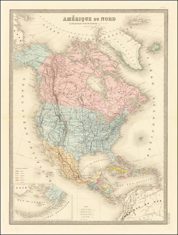 Amerique Du Nord . . . 1880