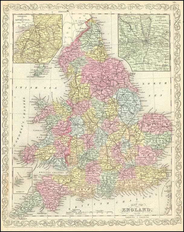 Map of England