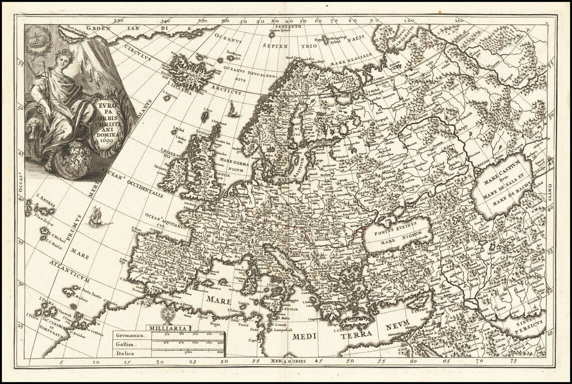 Europae Orbis Christiani Domina 1699