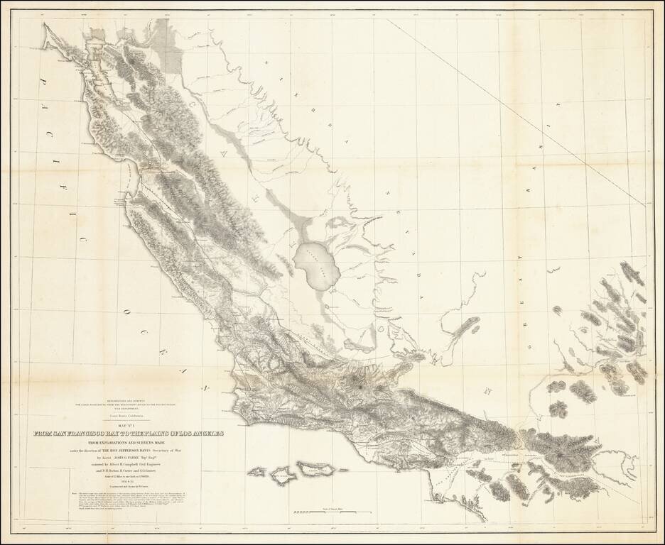 Coast Route, California. Map No. 1. From San Francisco Bay to the Plains of Los Angeles . . .