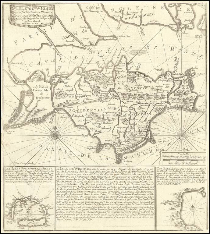 L'Isle De Wight, Dressee sur les Derniers Memoirs . . .