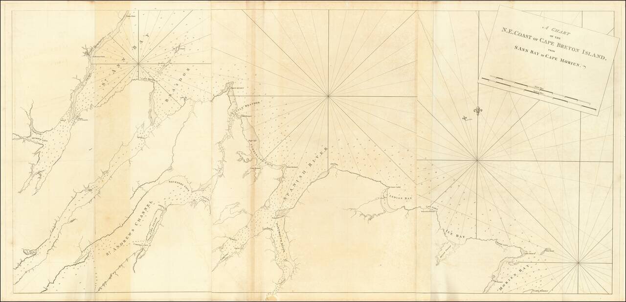 A Chart of the N.E. Coast of Cape Breton Island, From St. Ann Bay to Cape Morien