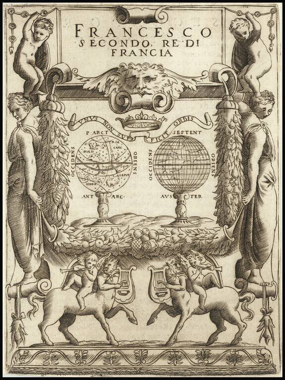 [Celestial & Terrestrial Globes]  Francesco Secondo Re Di Francia
