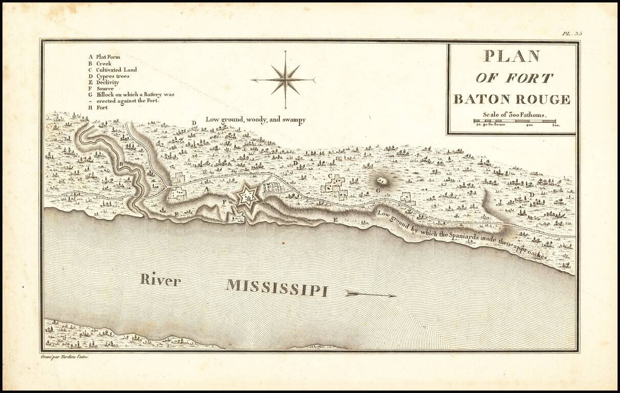 Plan of Fort Baton Rouge